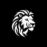 lion, noir et blanc vecteur illustration