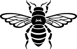 abeille - minimaliste et plat logo - vecteur illustration