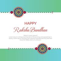 dix raksha bandhan Contexte avec mandala modèle et copie espace vecteur