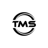 tms logo conception, inspiration pour une unique identité. moderne élégance et Créatif conception. filigrane votre Succès avec le frappant cette logo. vecteur