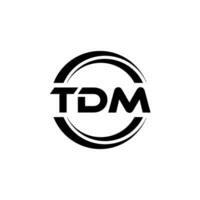 tdm logo conception, inspiration pour une unique identité. moderne élégance et Créatif conception. filigrane votre Succès avec le frappant cette logo. vecteur