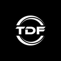 tdf logo conception, inspiration pour une unique identité. moderne élégance et Créatif conception. filigrane votre Succès avec le frappant cette logo. vecteur