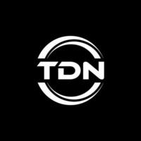 tdn logo conception, inspiration pour une unique identité. moderne élégance et Créatif conception. filigrane votre Succès avec le frappant cette logo. vecteur