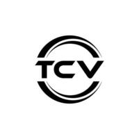 tcv logo conception, inspiration pour une unique identité. moderne élégance et Créatif conception. filigrane votre Succès avec le frappant cette logo. vecteur