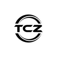 tcz logo conception, inspiration pour une unique identité. moderne élégance et Créatif conception. filigrane votre Succès avec le frappant cette logo. vecteur