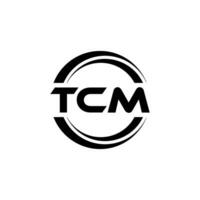 tcm logo conception, inspiration pour une unique identité. moderne élégance et Créatif conception. filigrane votre Succès avec le frappant cette logo. vecteur