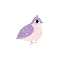 vecteur mignonne illustration de une oiseau