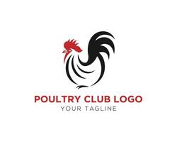 poulet logo conception vecteur illustration