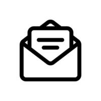 Facile courrier icône. le icône pouvez être utilisé pour sites Internet, impression modèles, présentation modèles, illustrations, etc vecteur