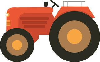 plat illustration de une tracteur. vecteur