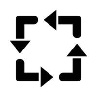 synchroniser vecteur glyphe icône pour personnel et commercial utiliser.