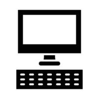 ordinateur vecteur glyphe icône pour personnel et commercial utiliser.