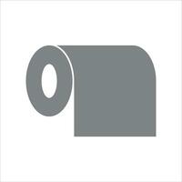 toilette papier rouleau icône vecteur illustration symbole
