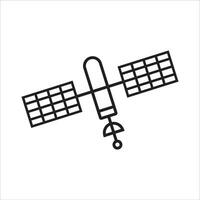 Satellite icône vecteur illustration symbole