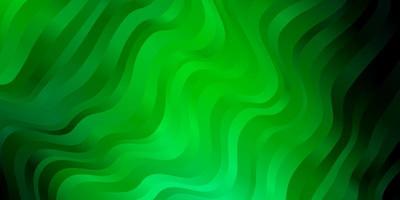 modèle vectoriel vert clair avec des courbes. illustration colorée dans un style abstrait avec des lignes pliées. conception pour la promotion de votre entreprise.