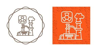 icône de vecteur de centrale nucléaire