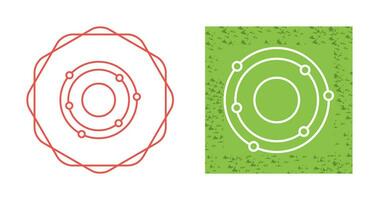 icône de vecteur de structure atomique