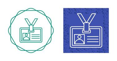 icône de vecteur de carte d'identité