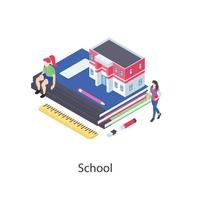 concepts de livres scolaires vecteur