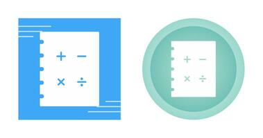 icône de vecteur de mathématiques