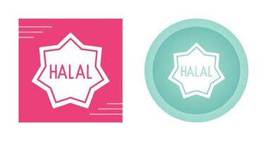 icône de vecteur halal