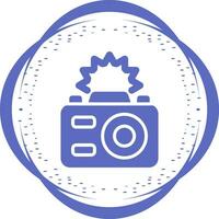 icône de vecteur de flash de caméra