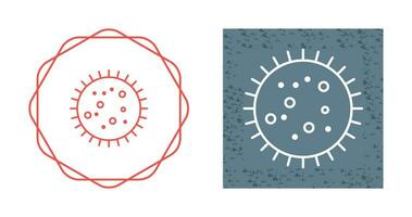 bactérie dans l'icône de vecteur de diapositive
