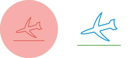 icône de vecteur d'atterrissage de vol