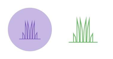 icône de vecteur d'herbe
