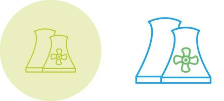 icône de vecteur de centrale nucléaire