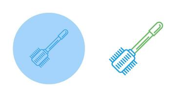 icône de vecteur de brosse de toilette