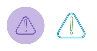 icône de vecteur de signe d'avertissement