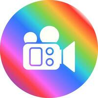 icône de vecteur de caméra de film
