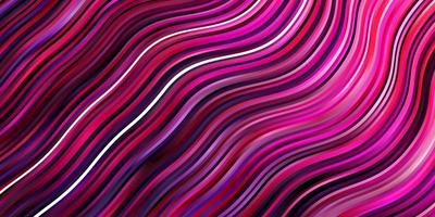 motif vectoriel violet foncé et rose avec des lignes courbes. illustration colorée avec des lignes courbes. modèle pour les sites Web, pages de destination.