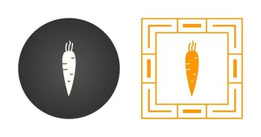 icône de vecteur de carotte
