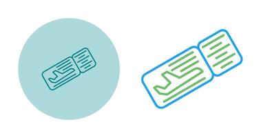 icône de vecteur de billets d'avion