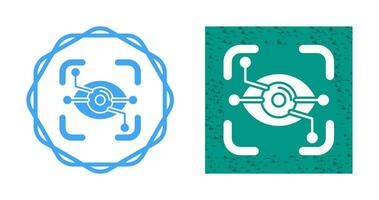 icône de vecteur de reconnaissance des yeux