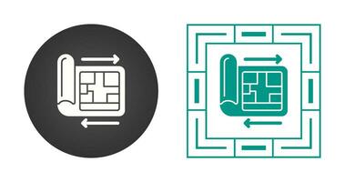 icône de vecteur de plan directeur