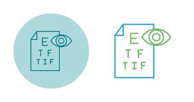 icône de vecteur de test oculaire