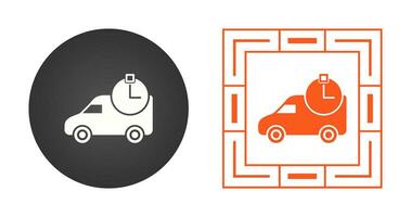 icône de vecteur de livraison basée sur le temps