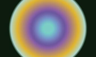 pente embrasé bleu, jaune, et violet vecteur cercle Contexte isolé sur paysage noir foncé fond d'écran modèle. Facile plat concept toile de fond pour site Internet ou brochure Contexte.