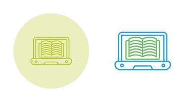 icône de vecteur d'apprentissage en ligne