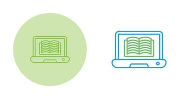 icône de vecteur d'apprentissage en ligne