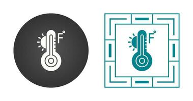 icône de vecteur fahrenheit