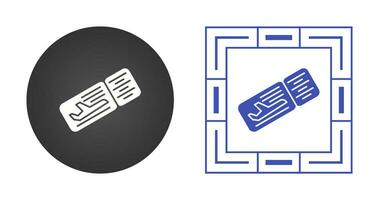 icône de vecteur de billets d'avion