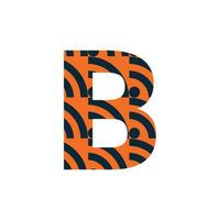 b lettre logo ou b texte logo et b mot logo conception. vecteur