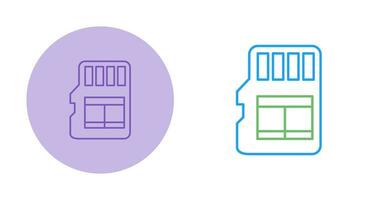 icône de vecteur de carte mémoire