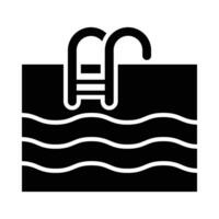 nager bassin vecteur glyphe icône pour personnel et commercial utiliser.