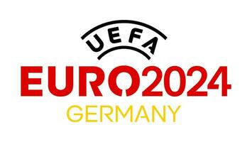 Kharkiv, Ukraine - août 5, 2023. uefa euro 2024 vecteur logo.