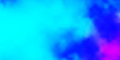 toile de fond vecteur rose clair, bleu avec cumulus. illustration brillante avec des nuages dégradés abstraits. modèle pour les sites Web.